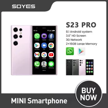 SOYES S23 Pro Mini Смартфон с 5,5-дюймовым дисплеем, ОЗУ 2 Гб, ПЗУ 16 Гб, 8,1 мАч, Android 3,0