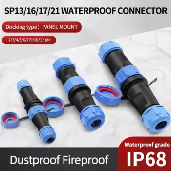 SP/13/16/17/20/21 SD13 стыковочный авиационный штекер и разъем 2/3/4/5/6/7/9/12 штырьковый мужской женский водонепроницаемый, пылезащитный IP68