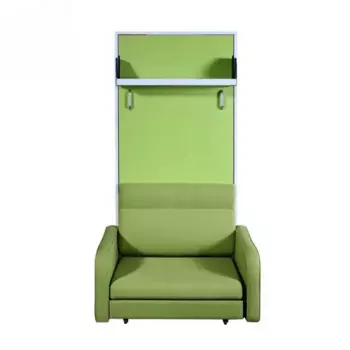 Компактная мебель, одинарная/полная/королевская настенная металлическая складная настенная кровать с диванным шкафом, Лидер продаж