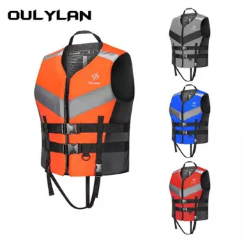 Спасательный жилет для взрослых и детей Oulylan, спортивный спасательный жилет для водного вождения на лодке, плавучий костюм