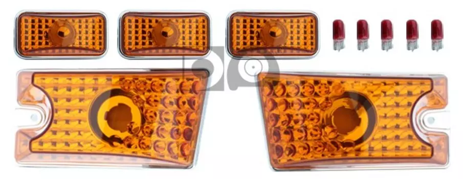 Специальные фонари для Hummer H2 2003-2009, красно-желтые, с дымчатыми линзами, фонари для габаритных огней на крышу кабины