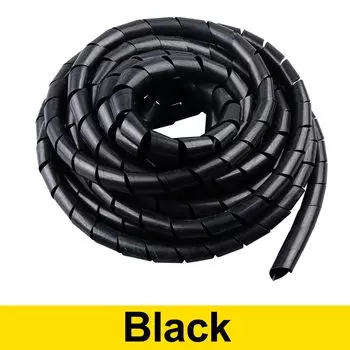 Спиральная обмотка кабеля ZYCN 4x25 м 30x1,5 м прозрачный/черный