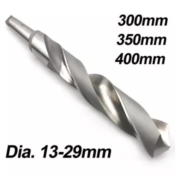 Удлиненный хвостовик с конусом Морзе, удлиненное сверло из быстрорежущей стали, спиральное сверло из быстрорежущей стали 300/350/400 мм для стали, железа, металлообработки