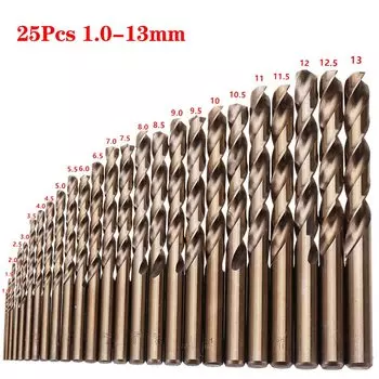 Спиральные сверла Conboom HSS-Co M35 для металла 19 шт.