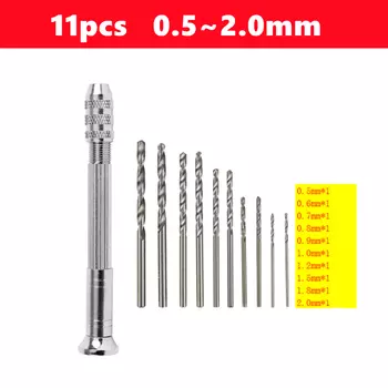 Спиральные сверла JWXZ 0,3-3,0 мм