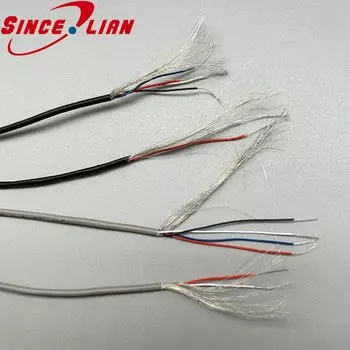 Спиральный экранированный провод Sincelian 32AWG 2x4 жилы