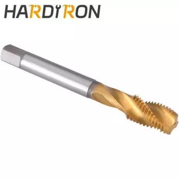 Спиральный Метчик с канавкой Hardiron M20, спиральный Метчик с титановым покрытием M20x2.5 для резьбы