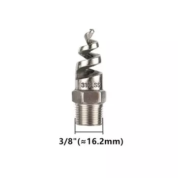 3/8 "1/2" 3/4 "1/4" 1 "Наружная резьба Спиральная форсунка с полным конусом Спринклер для полива из нержавеющей стали Инструмент для полива садовых газонов