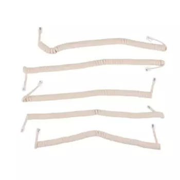 Спиральный телефонный кабель RJ9 4P4C, 25-2 м, 5 шт.