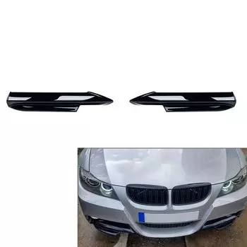 Сплиттер для переднего бампера автомобиля, 2 шт., накладка на губы для BMW E90, E91, 3 серии, 320i, 323i, 325i, 328i, 335i, 2005, 2006, 2007, 2008