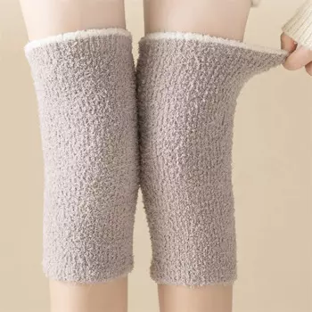 Сплошной цвет, женские теплые зимние гольфы, эластичные женские носки для кормления, женские удобные милые гольфы
