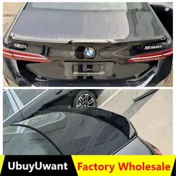 Спойлер для 5 серий BMW G60 i5 M5 520i 528i 535i 530i 525i 2024 + V STYLE высококачественный спойлер для багажника из АБС-пластика