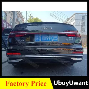 Спойлер для Audi A6 S6 C8 2019 2020 2021 2022 2023 S стиль ABS Материал Автомобильный задний Багажник крыло аксессуары комплект кузова