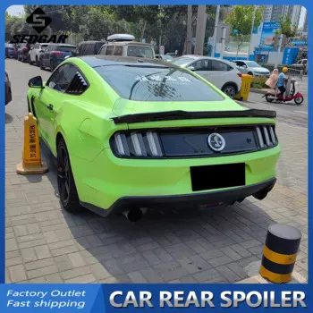 Спойлер для багажника Ford Mustang 2015-2017-2019-2020-2021-2022, высококачественный Неокрашенный спойлер из АБС-пластика, спойлер для багажника