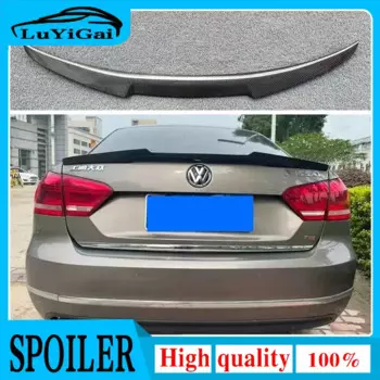 Спойлер для багажника из углеродного волокна для Volkswagen VW Passat B7 2012-2016 FRP, Автомобильный задний багажник Ducktail Wing типа M4, аксессуары для переоборудования