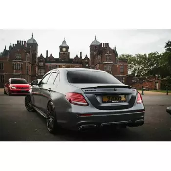 Спойлер для Benz E Class W213, 2016-2020 год, седан, настоящее углеродное волокно, заднее крыло, аксессуары в стиле BAS, комплект кузова