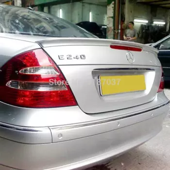 Спойлер для Benz W211 E300 E320 E240 2005-2009 Неокрашенный задний спойлер из АБС-пластика Крышка багажника Крышка Багажника Стайлинг автомобиля