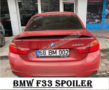 Спойлер для Bmw F33 Cabrio 2013-2021, автомобильный аксессуар, универсальные спойлеры, автомобильная антенна, черное пианино для стайлинга автомобиля, рассеиватели