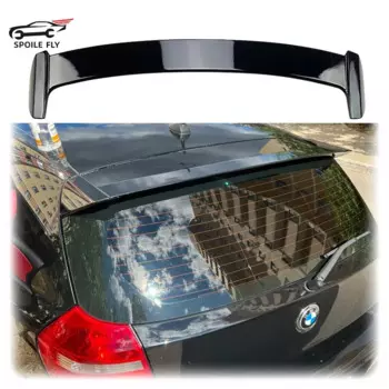 Спойлер для хэтчбека Bmw E87, E81, 1 серии, 2004-2012 гг., 120i, 118i, 116i, заднее крыло крыши из углеродного волокна, глянцевый, черный, белый