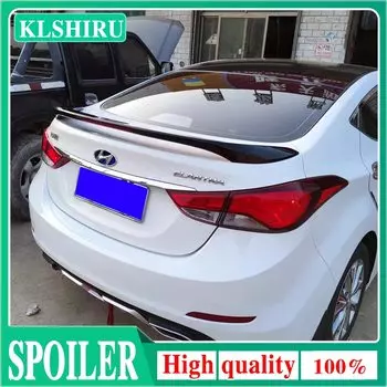 Спойлер для Hyundai Elantra 2012 2013 14 2015 светодиодный светильник кой, материал ABS, аксессуары для заднего багажника автомобиля, крыла, комплект кузова
