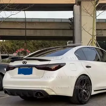 Спойлер для Infiniti Q50 Q50S, спойлер из АБС-материала для заднего крыла автомобиля, задний спойлер грунтового цвета для Infiniti Q50, спойлер 2013-2017