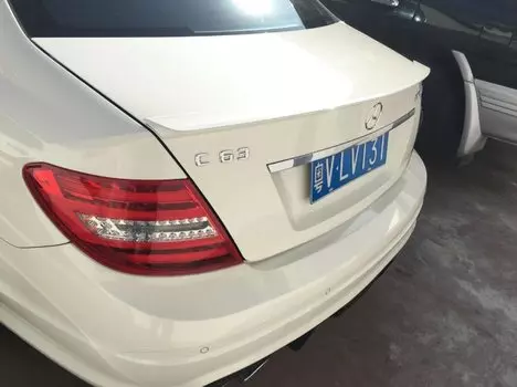 Спойлер для Mercedes Benz W204 2008-14 C180/C200/C230 C-класс спойлер из углеродного волокна для заднего крыла автомобиля цветной задний спойлер