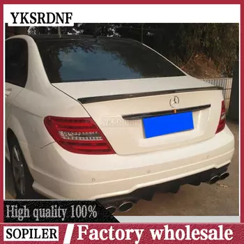 Спойлер для Mercedes Benz W204 2008-2014 C-class C180 C200L C63 спойлер из АБС-пластика для заднего крыла автомобиля