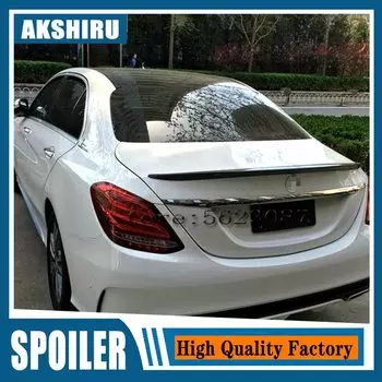 Спойлер для Mercedes Benz W205 2016-18 C180/C200/C230 C-класс спойлер для заднего крыла автомобиля цветной задний спойлер