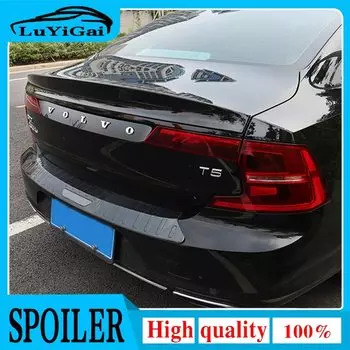 Спойлер для VOLVO S90 S90L 2017 2018, спойлер из АБС-материала для заднего крыла автомобиля, Праймер, цветной задний спойлер для VOLVO S90, спойлер