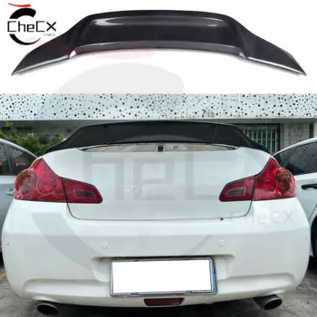Спойлер для заднего багажника Infiniti G25 G35 G37 Q40 4 двери седан 2007-2015 высококачественный спойлер из настоящего углеродного волокна