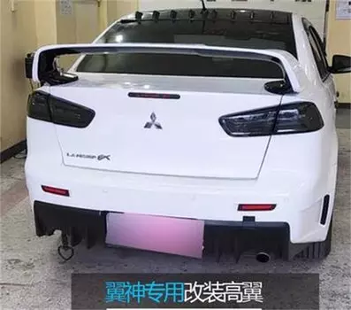 Спойлер для заднего крыла автомобиля из АБС-пластика для Mitsubishi LANCER EVO 2010-2014