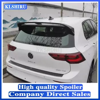 Спойлер для заднего крыла автомобиля Volkswagen Golf 8 Mk8 2020 2021 2020 ABS, черный с белым, 2021-