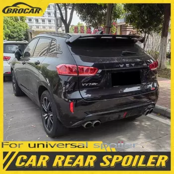 Спойлер из АБС-пластика для Great Wall Wei VV7 2009-2022, глянцевый черный спойлер для внедорожника, хэтчбека, универсальный спойлер для тюнинга автомобиля