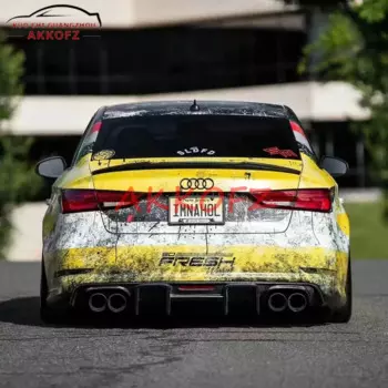 Спойлер из настоящего углеродного волокна для Audi A3 S3 Sedan 2013-2019, задний спойлер для багажника, губа, крыло, углеродное волокно/кованый УГЛЕРОДНЫЙ