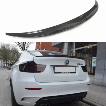 Спойлер из углеродного волокна для BMW E71 X6 2008-2014 P, спойлер из ФАП черного цвета, задний спойлер, автомобильные аксессуары