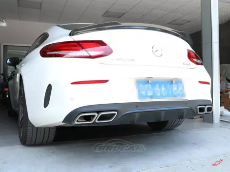 Спойлер из углеродного волокна для Mercedes Benz C205 W205, 2 двери купе 2015 2018 - 2021 FD