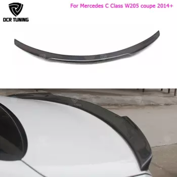 Спойлер из углеродного волокна для Mercedes C Class W205, модель C200 C250 C300 C180 C350 Coupe, 2 двери автомобиля FD Style 2014 +
