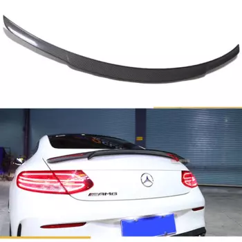 Спойлер из углеродного волокна для Mercedes C Class W205 спойлер заднего багажника, крыла C200 C250 C300 C180 C350 Coupe 2015 - UP (только купе)
