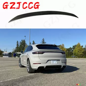 Спойлер из углеродного волокна для Porsche Cayenne Coupe 2020 2021 2022, Высококачественные Кровельные Спойлеры с крыльями
