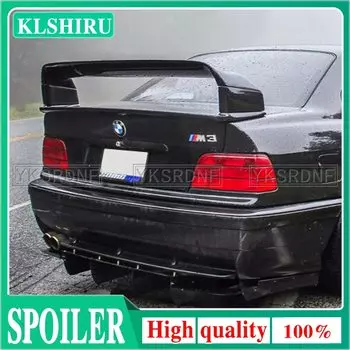 Спойлер KLSHIRU для BMW E36 M3 1990-2000, неокрашенный спойлер из АБС-пластика для заднего багажника, крыла багажника, губа, аксессуары для автомобиля