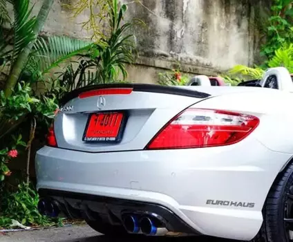 Спойлер Klshiru из углеродного волокна, задний бампер для крыла автомобиля Mercedes Slk Class R172 Slk250 Slk200 Slk350 Slk55 2012 +