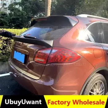 Спойлер на крышу багажника из настоящего углеродного волокна для Porsche Cayenne 958 2011 2012 2013 2014 года