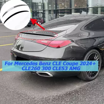 Спойлер на крышу для Mercedes Benz Coupe 2024 + CLE260 300 CLE53 AMG ABS, аксессуары для тюнинга губ, блеск, черный