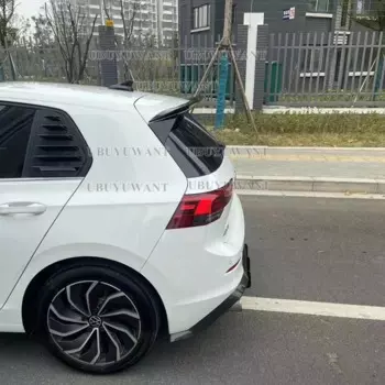 Спойлер R-Line для VOLKSWAGEN GOLF 8 MK8, задний спойлер на крышу автомобиля из АБС-пластика черного цвета, 2020-2023