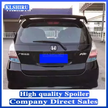 Спойлер YKSRDNF для Honda Jazz Fit, высококачественный спойлер из АБС-пластика для заднего крыла автомобиля, Праймер, цветной задний спойлер 2003-2013