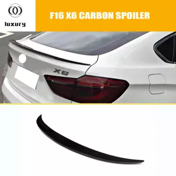 Спойлер заднего багажника из углеродного волокна P Style для BMW F16 X6 и F86 X6m 2014-2018