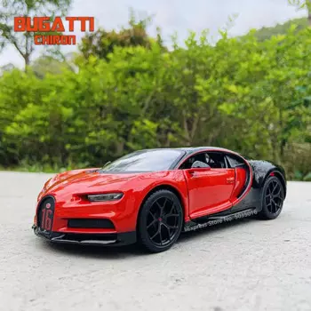 Спортивная модель автомобиля Maisto Bugatti Chiron 1:24, модель из сплава, украшение, коллекция игрушек, инструменты, подарок
