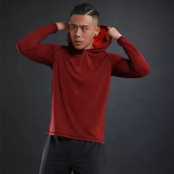 Спортивная Толстовка для бодибилдинга, куртка для бега, мужские толстовки, Спортивная тренировочная одежда для фитнеса, компрессионная футболка с длинным рукавом, быстросохнущая