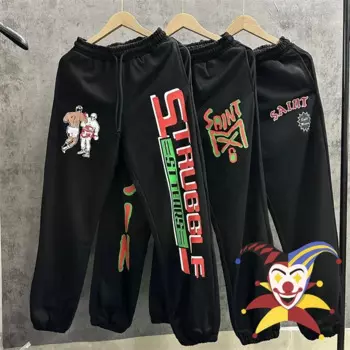 Спортивные штаны Saint, мужские и женские брюки-джоггеры на завязках
