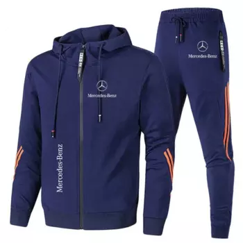 Спортивный костюм Mercedes-Benz, мужские новые толстовки и свитшоты, спортивный костюм, толстовка + брюки, комплект из 2 предметов, спортивная одежда Benz, мужская одежда 2024